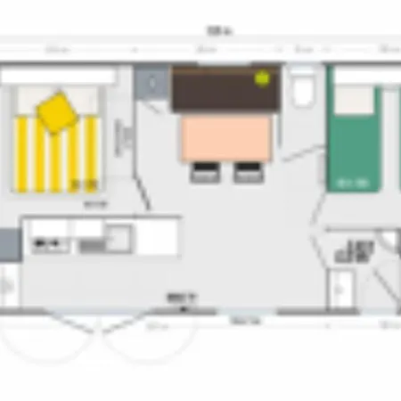 Mobil-home Avec Clim, Animaux Ok - 4 Pers. - Api-1-52-2424